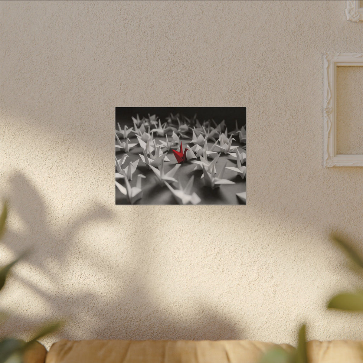 The Red Crane - Unique Wall Art For Office | Canvas (Landscape)