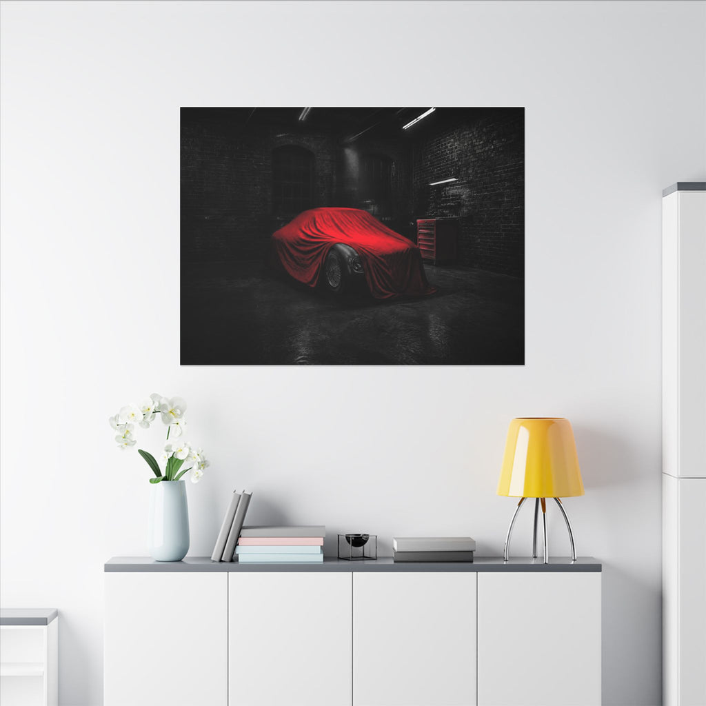The Project - Car Cover Wall Art | Canvas (Landscape)