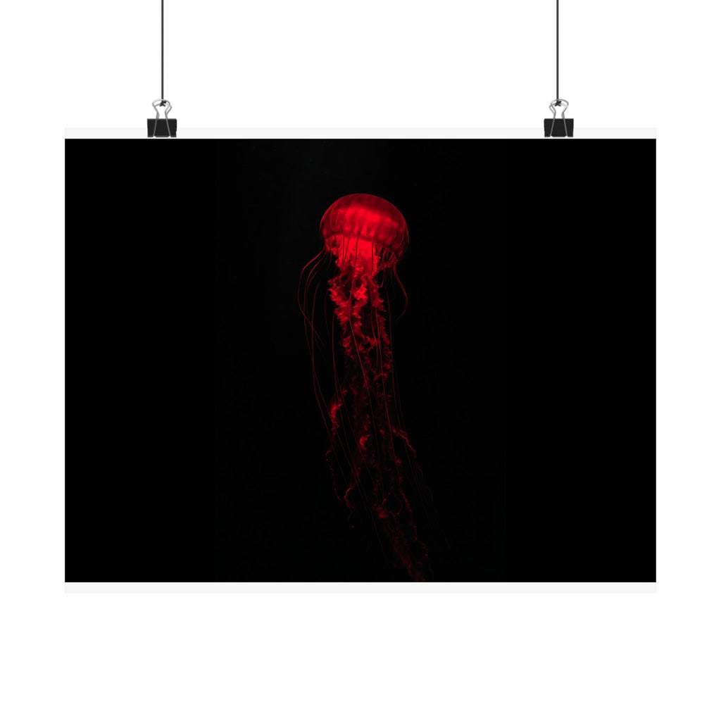 The Drifter - Red Wall Art Decor | Matte Poster (Landscape)