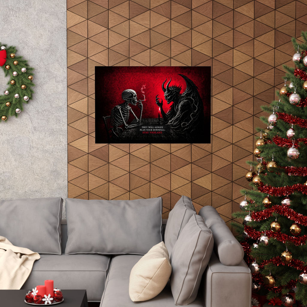 Stay Vigilant - Dark Wall Art | Matte Poster (Landscape)