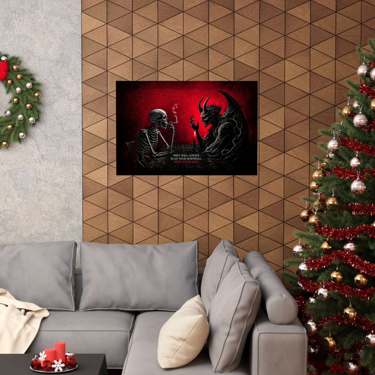 Stay Vigilant - Dark Wall Art | Matte Poster (Landscape)
