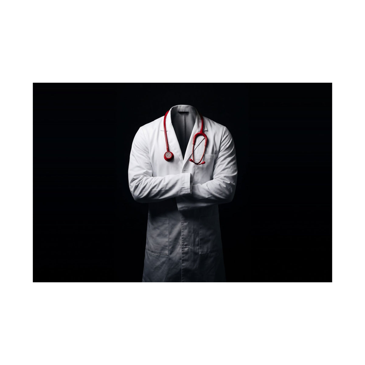 The White Coat - Doctor's Office Wall Art | Matte Poster (Landscape)
