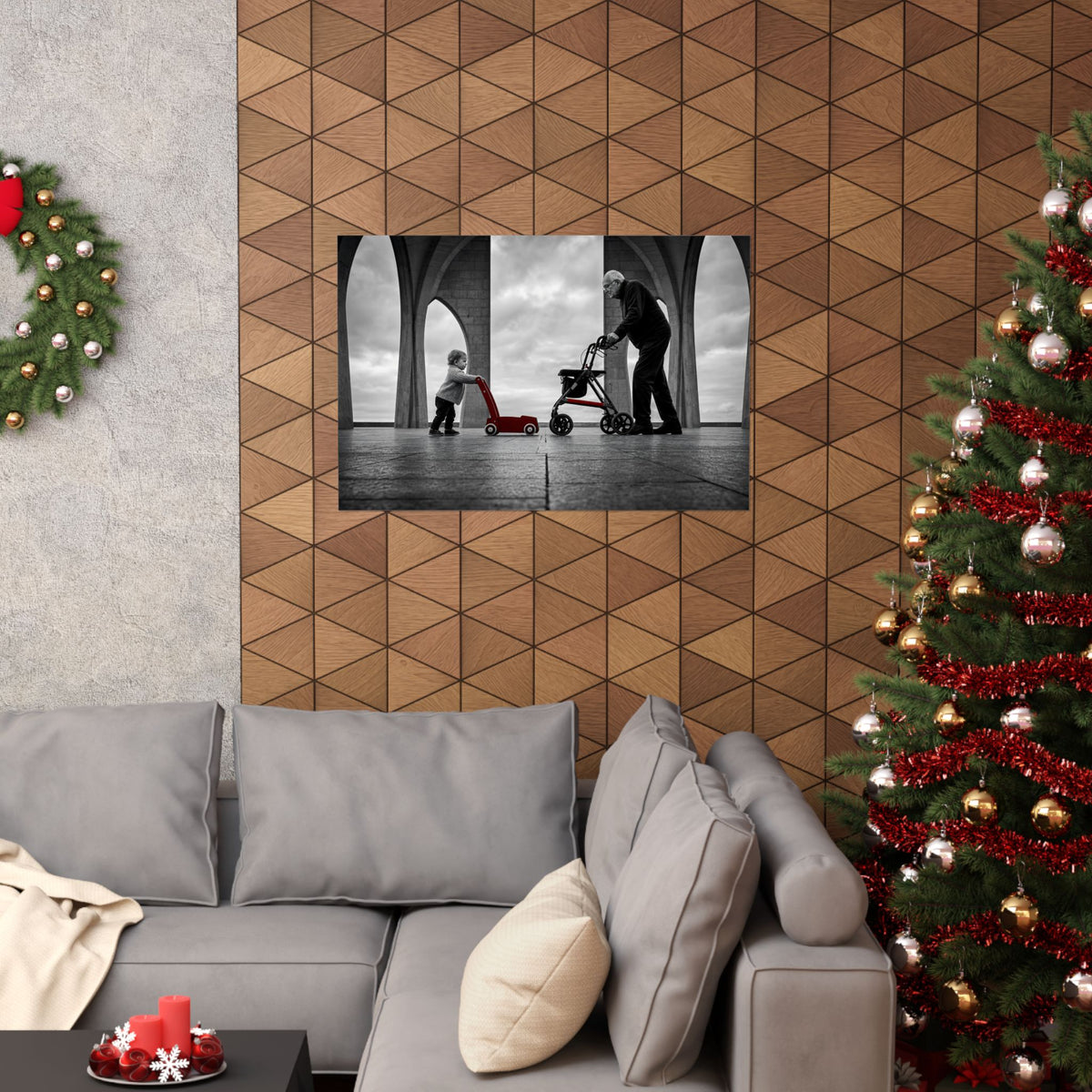 Between the Arches - Bedroom Wall Art | Matte Poster (Landscape)