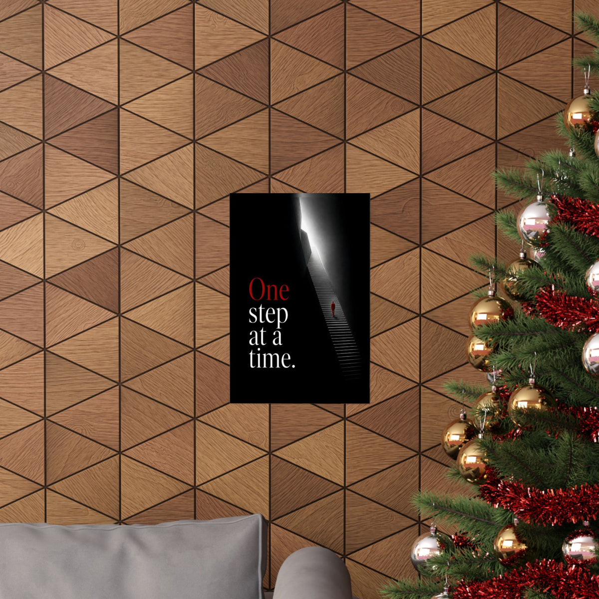 One Step at a Time - Office Wall Art | Matte Poster