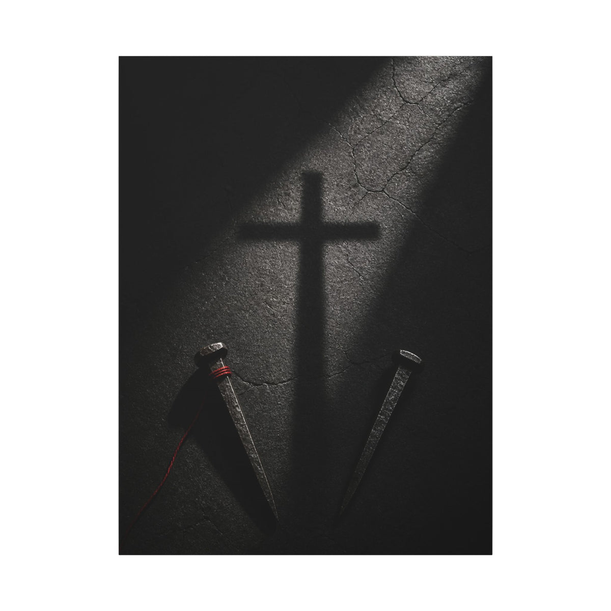 Nails and Shadow - Christian Wall Art | Canvas