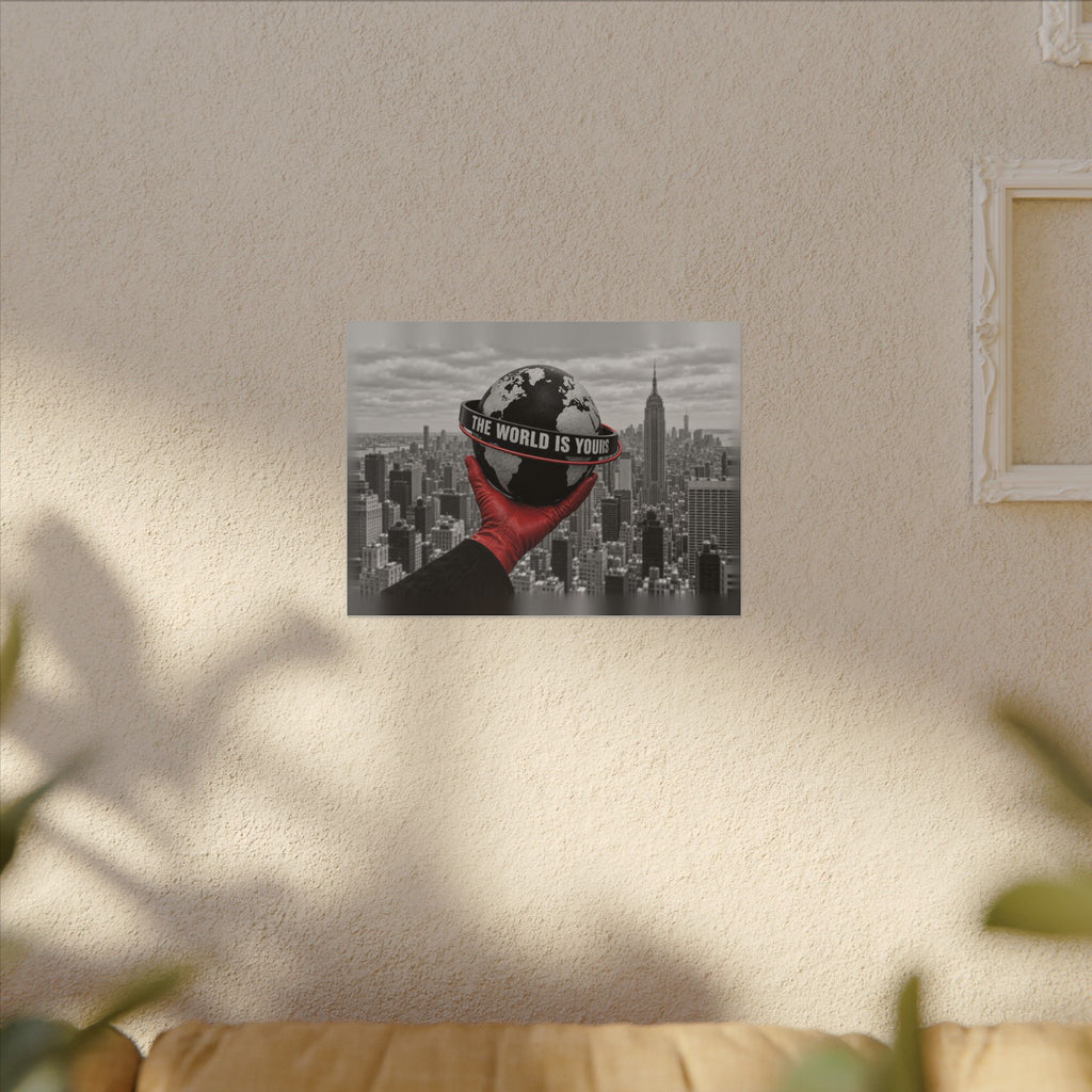 The World Is Yours - Money Wall Art | Canvas (Landscape)