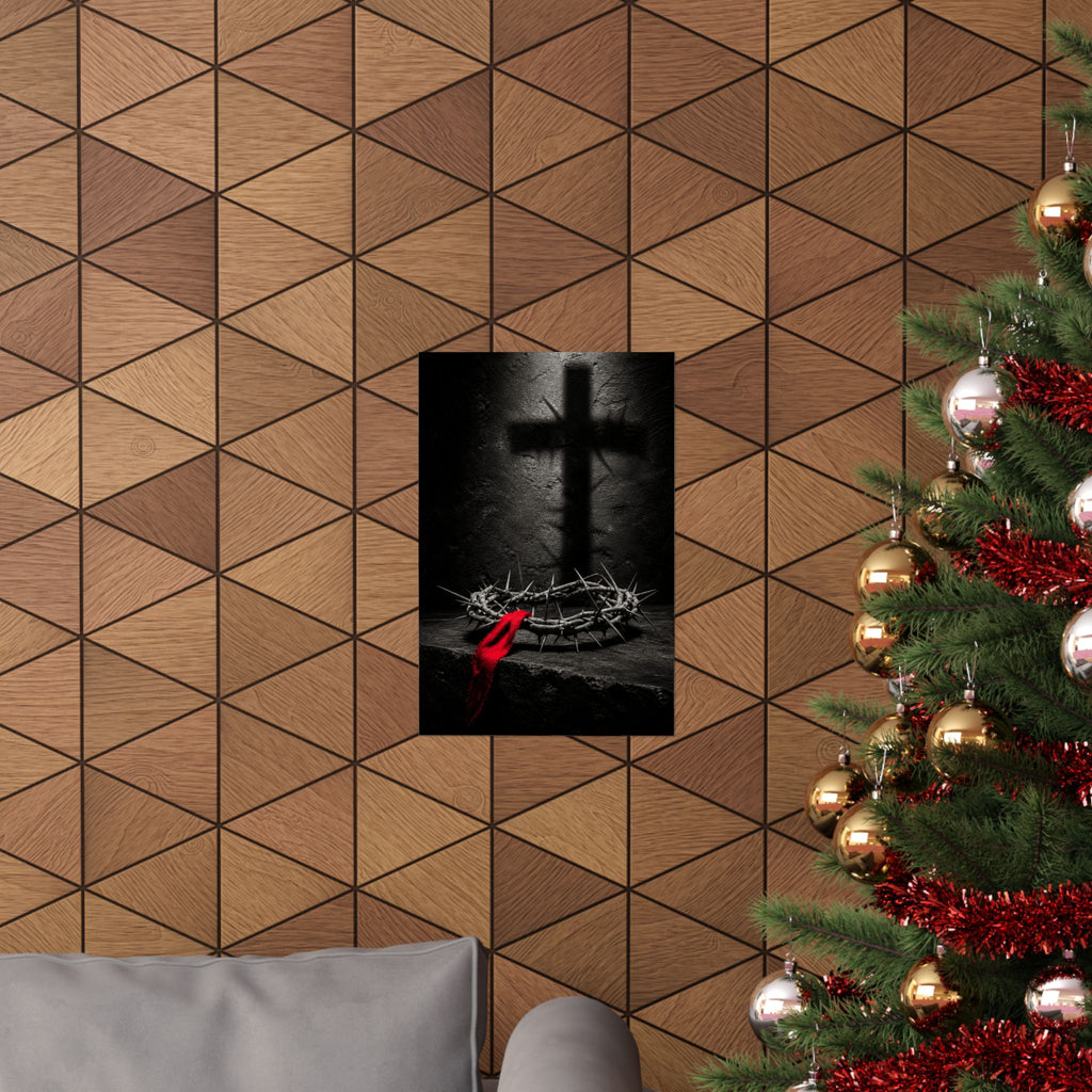 Crown and Shadow - Crown of Thorns Wall Art | Matte Poster