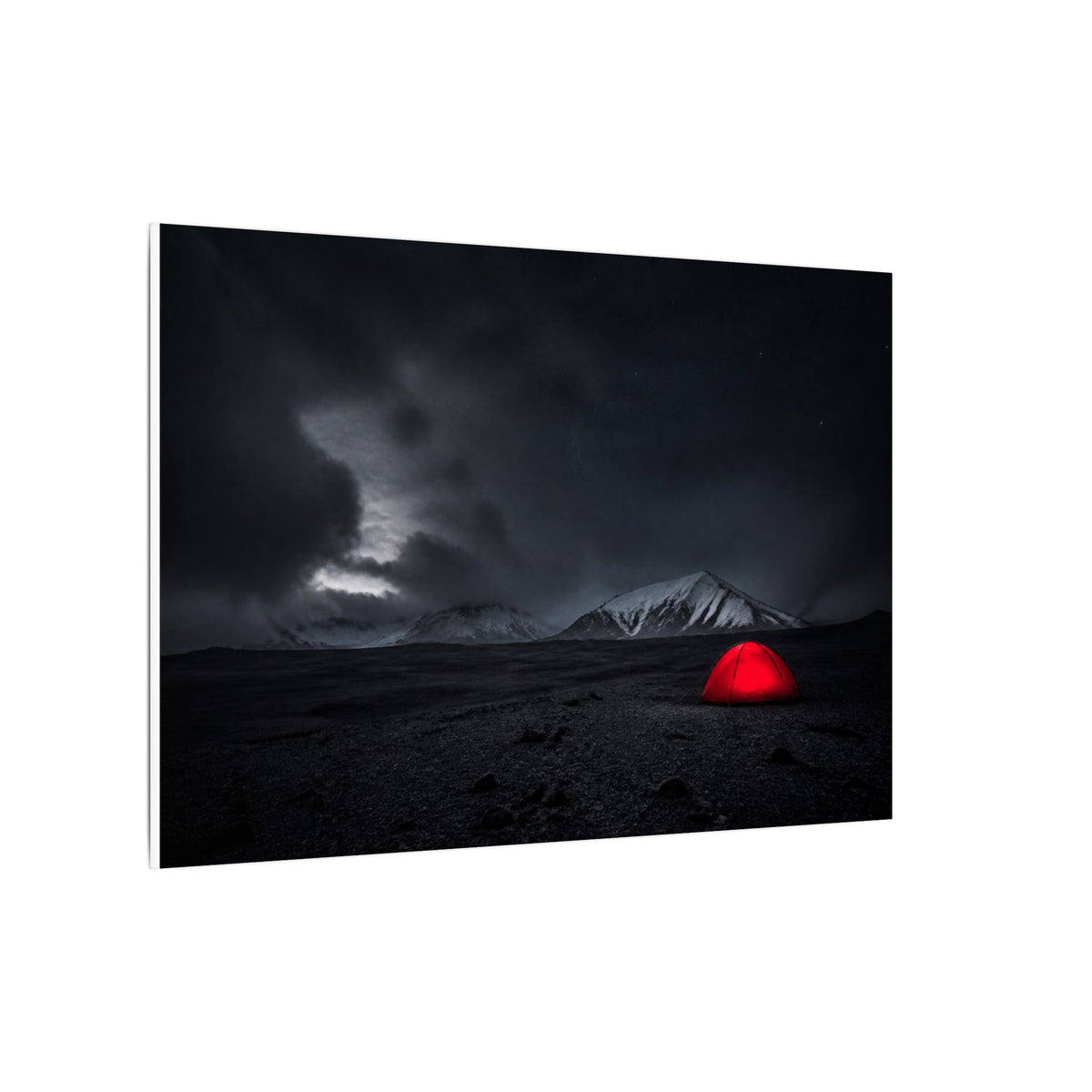 Red Tent - Wall Art Above Bed | Canvas (Landscape)