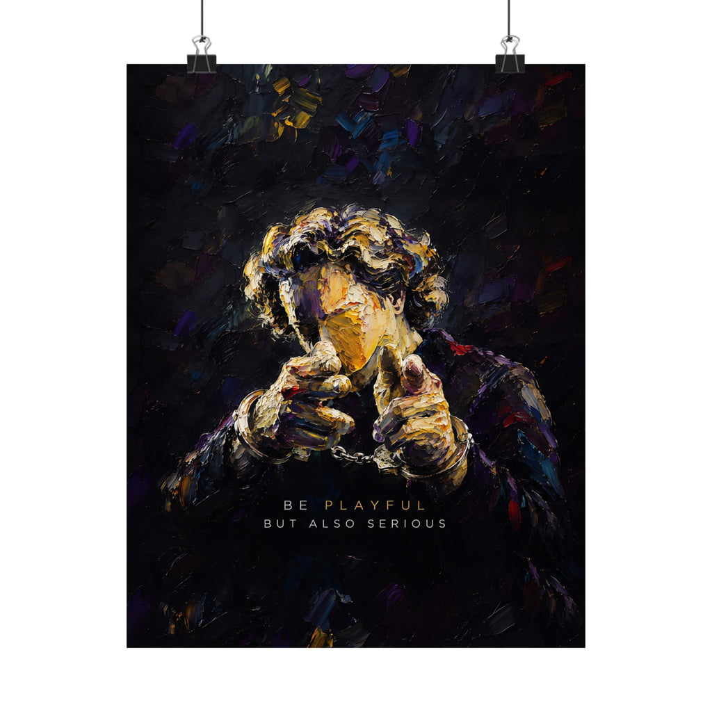 Be Playful But Also Serious - Office Wall Art | Matte Poster