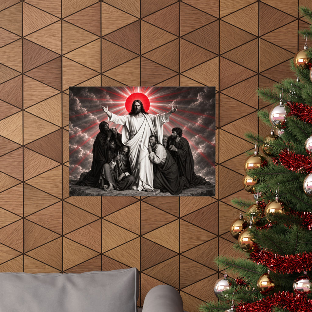 Christ and the Disciples - Christian Wall Art | Matte Poster (Landscape)