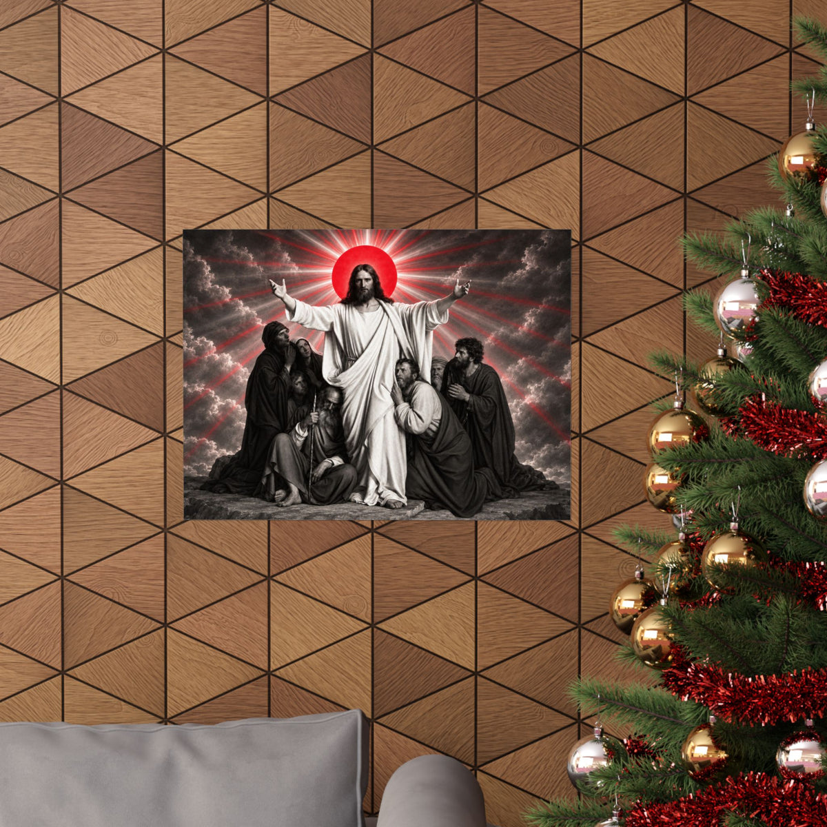Christ and the Disciples - Christian Wall Art | Matte Poster (Landscape)