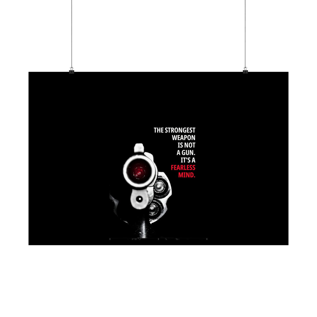 A Fearless Mind - Mindset Wall Art | Matte Poster (Landscape)