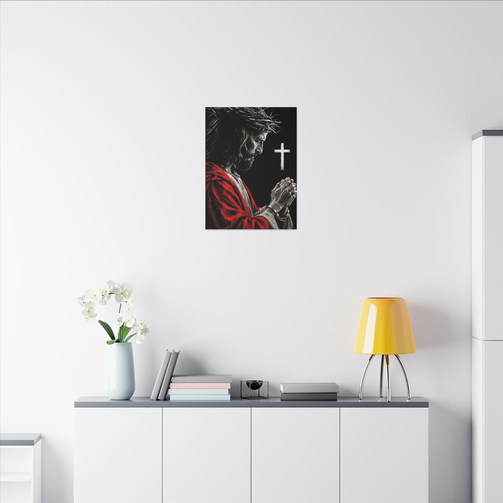 Praying Jesus - Christian Wall Art | Canvas
