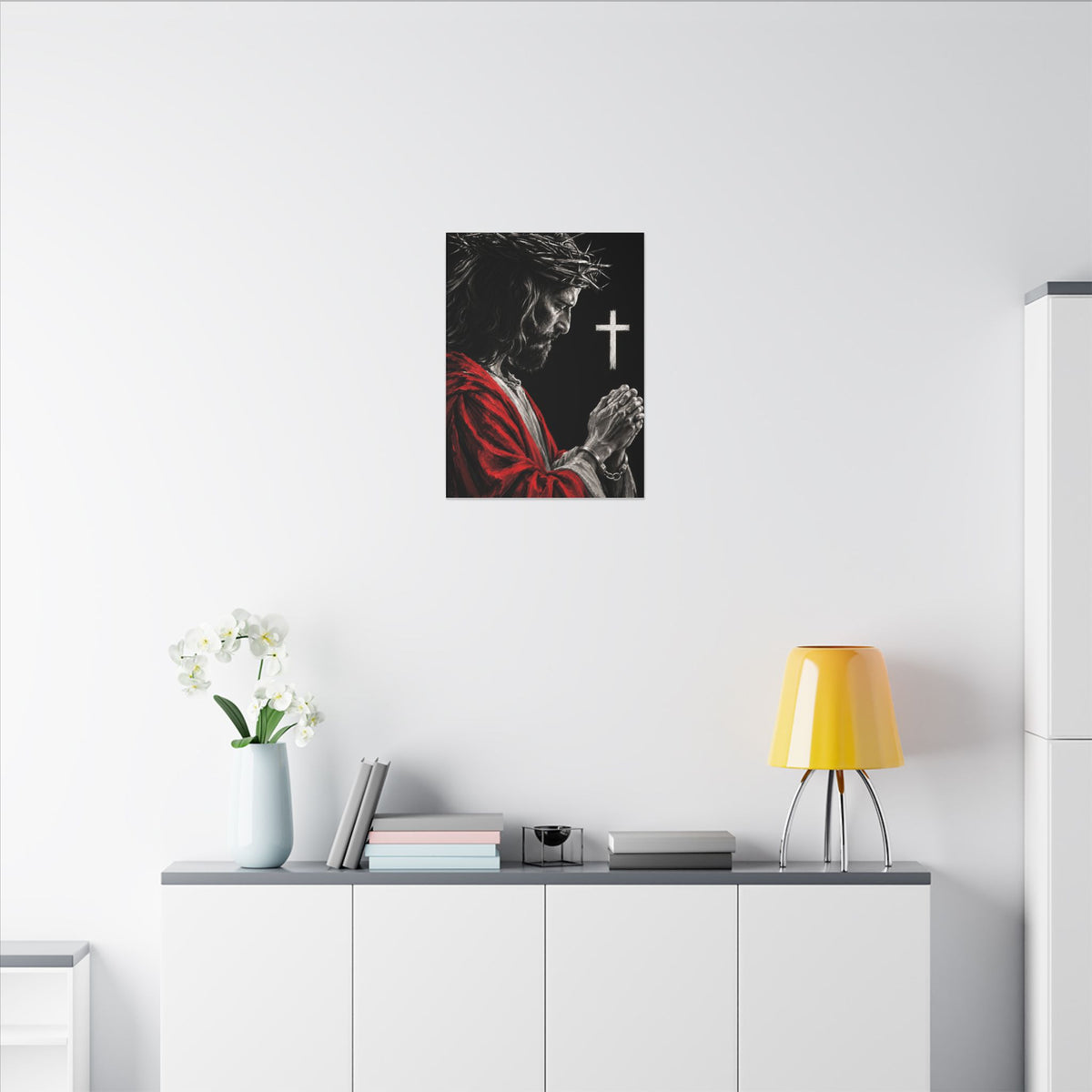 Praying Jesus - Christian Wall Art | Canvas