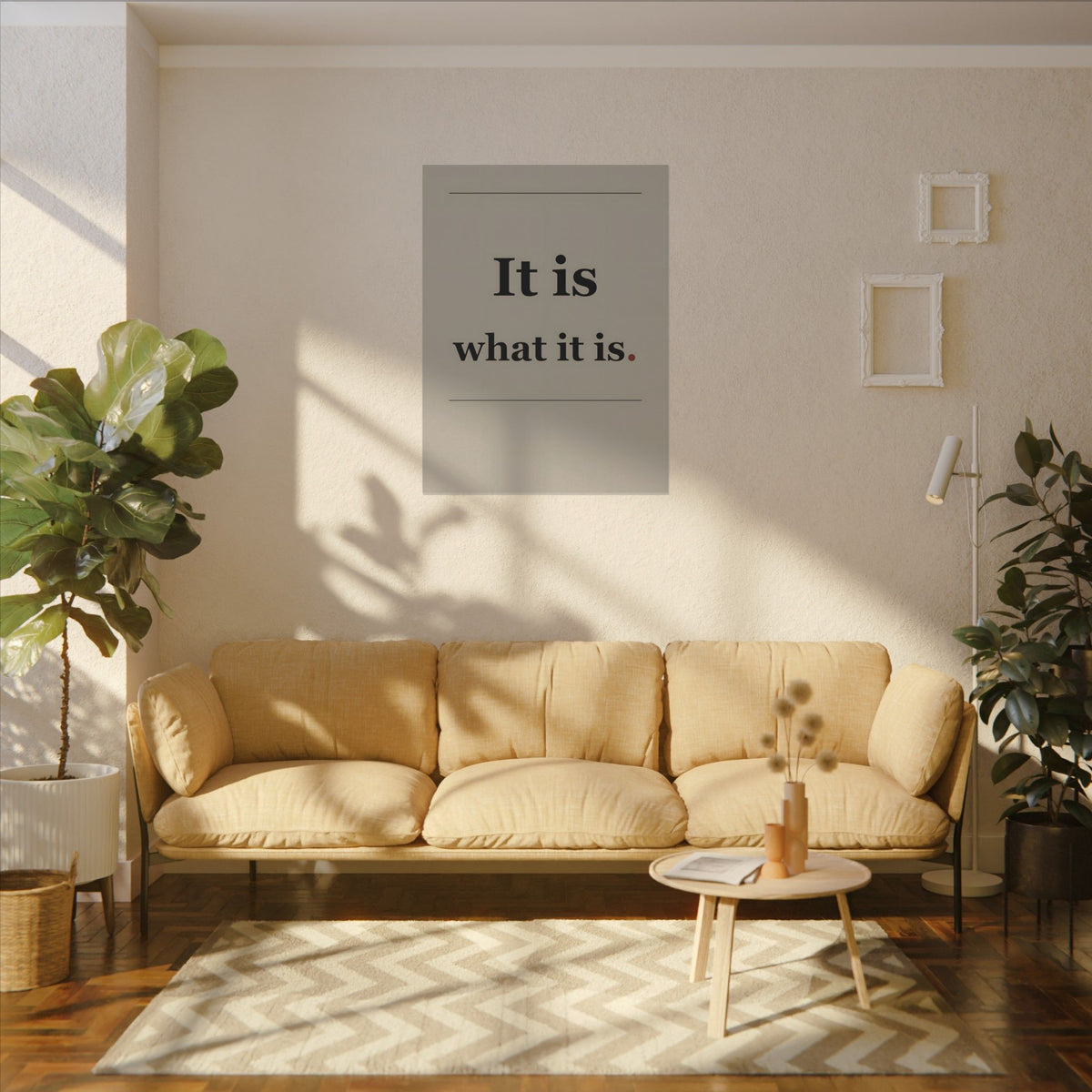 It Is What It Is - Quote Wall Art | Canvas