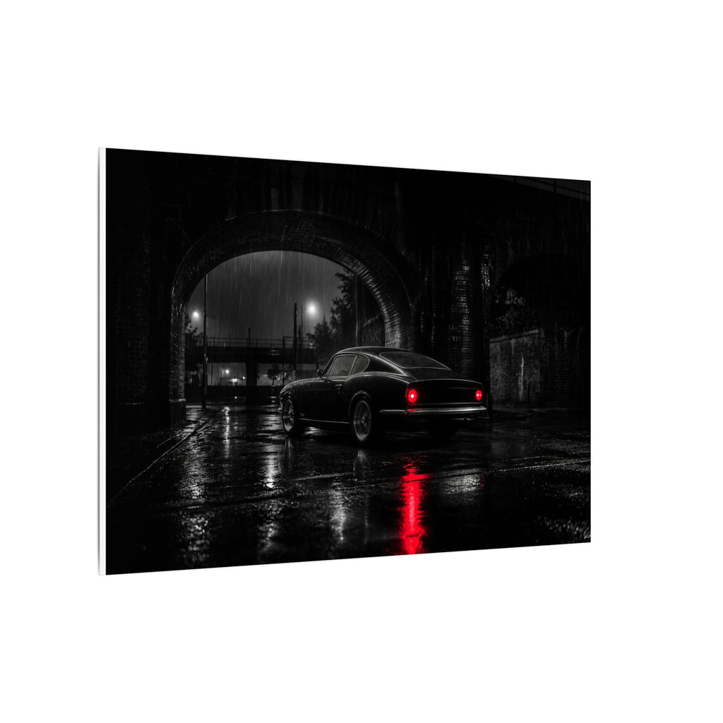 Red Tail Night - Classic Car Wall Art | Canvas (Landscape)