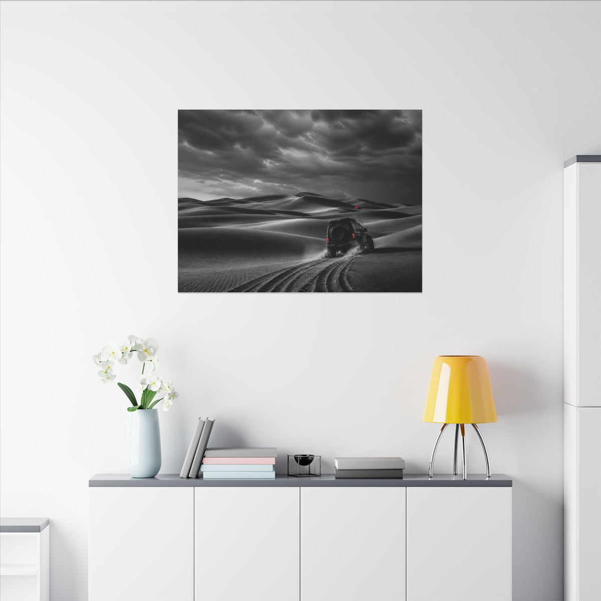 Go Beyond the Road - Minimalist Bedroom Wall Art | Canvas (Landscape)