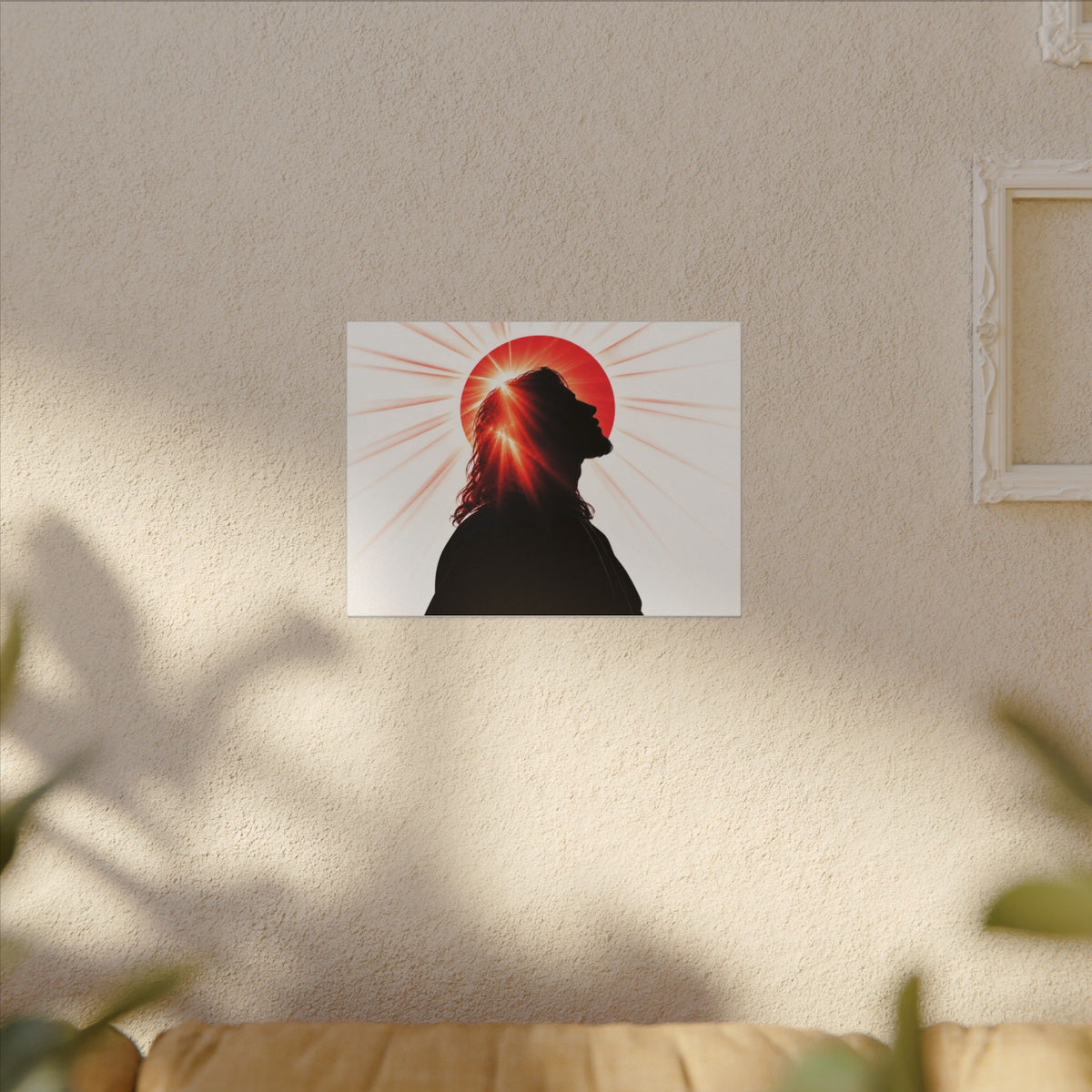 Jesus Silhouette - Christian Wall Art | Canvas (Landscape)