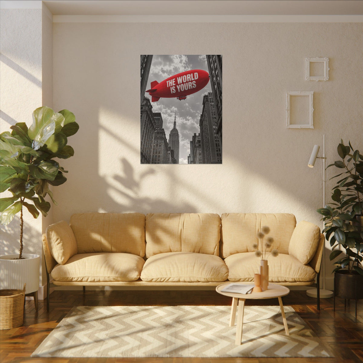 The World Is Yours Blimp - Office Wall Art | Canvas