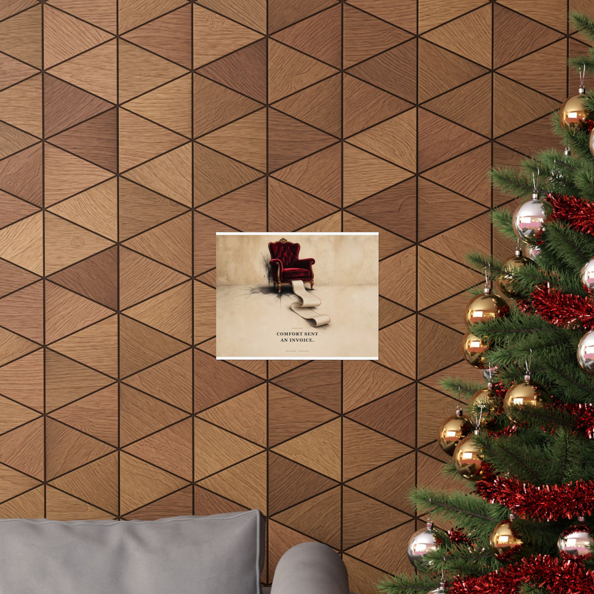 Comfort Sent an Invoice - Funny Wall Art | Matte Poster (Landscape)
