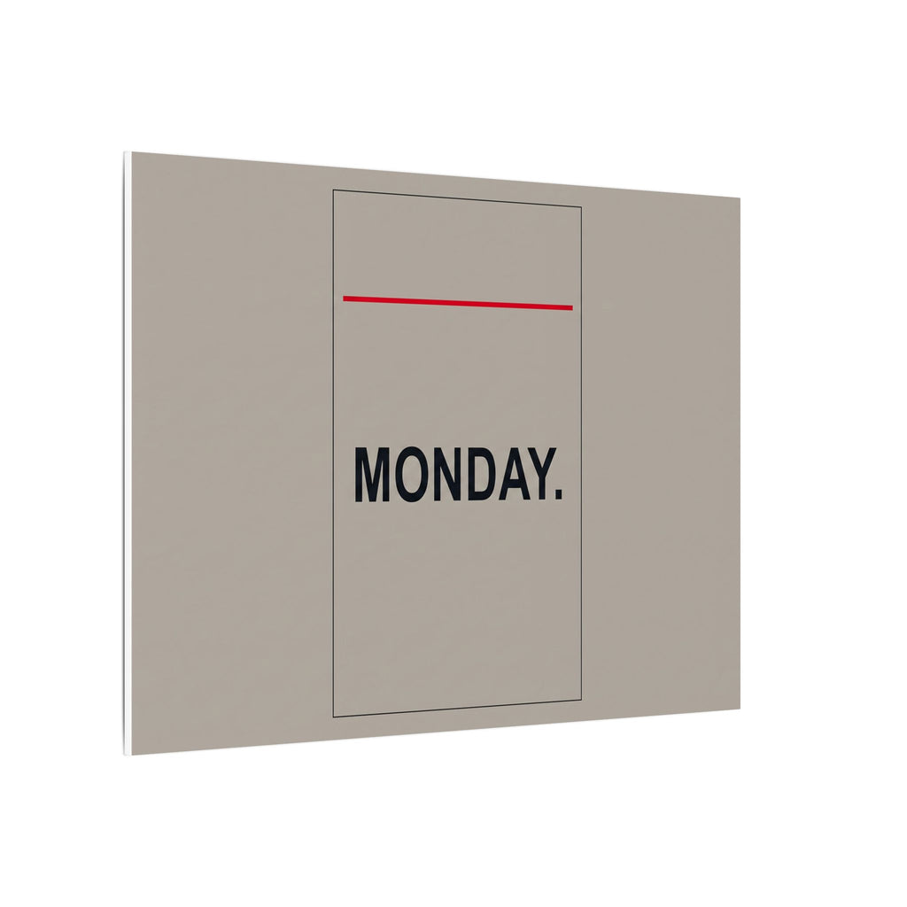 Monday - Office Wall Art | Canvas (Landscape)