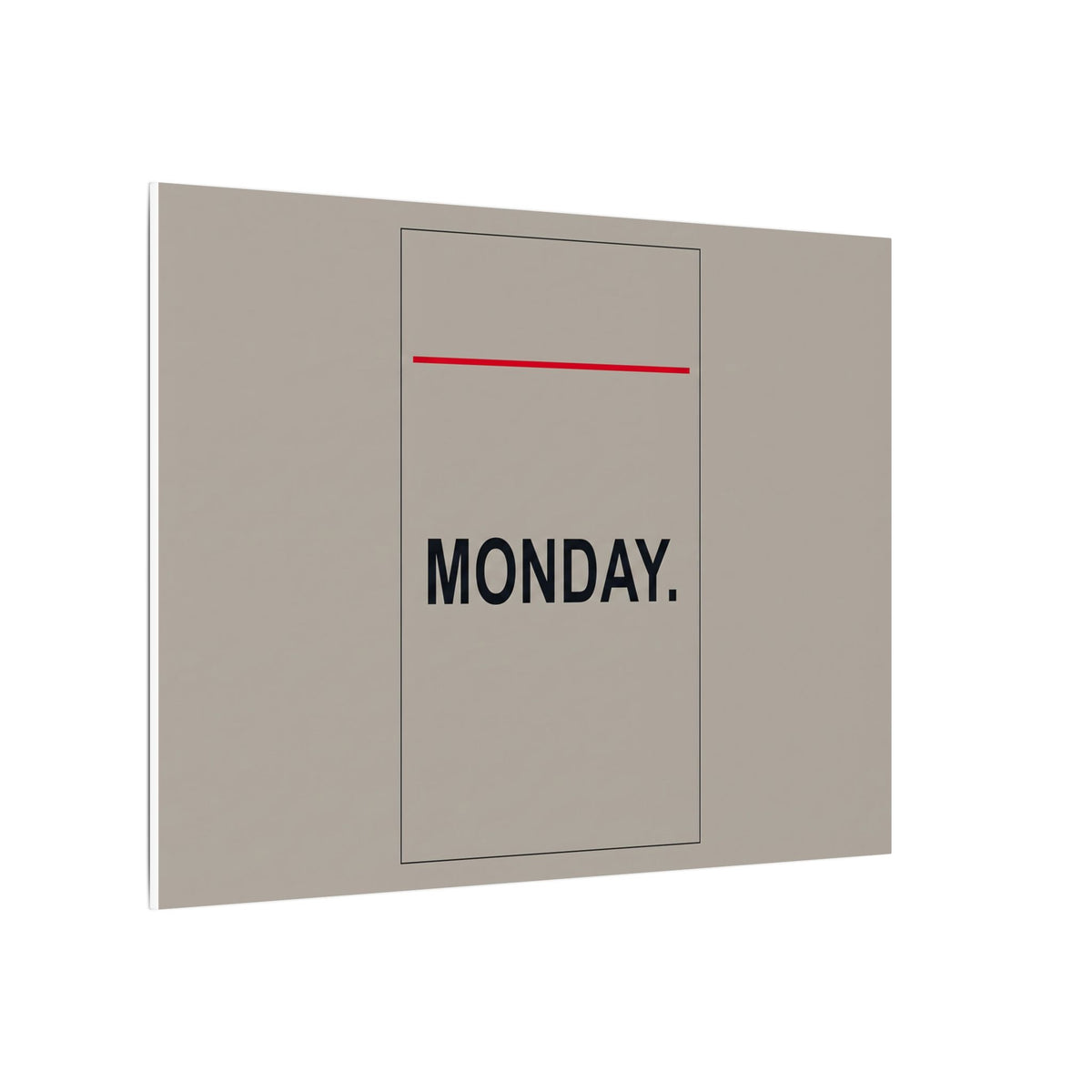 Monday - Office Wall Art | Canvas (Landscape)