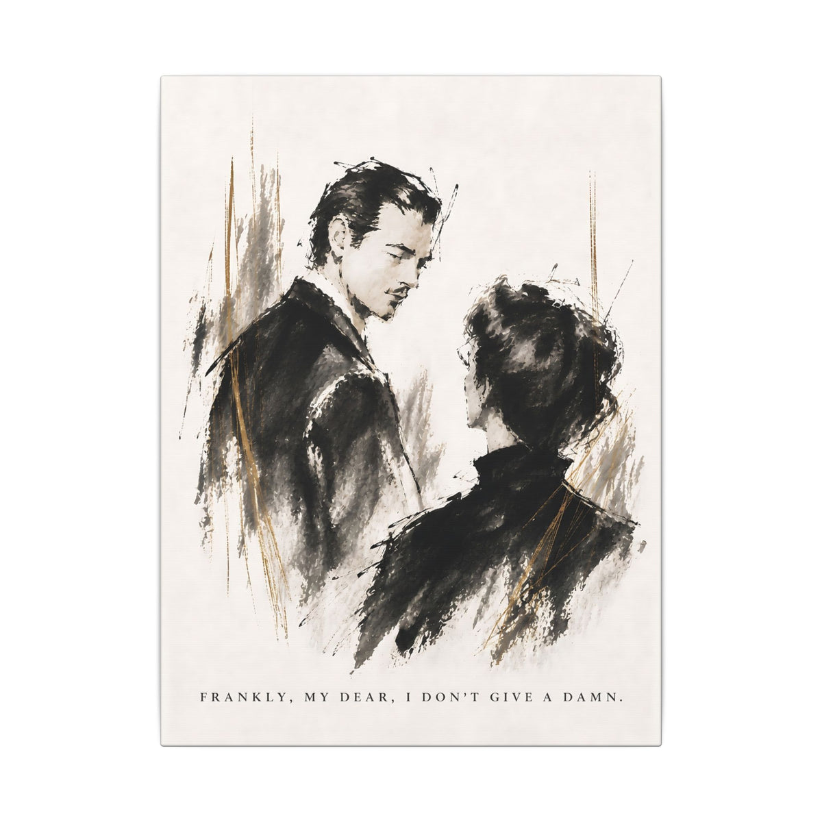 Frankly My Dear - Romantic Noir Wall Art | Canvas