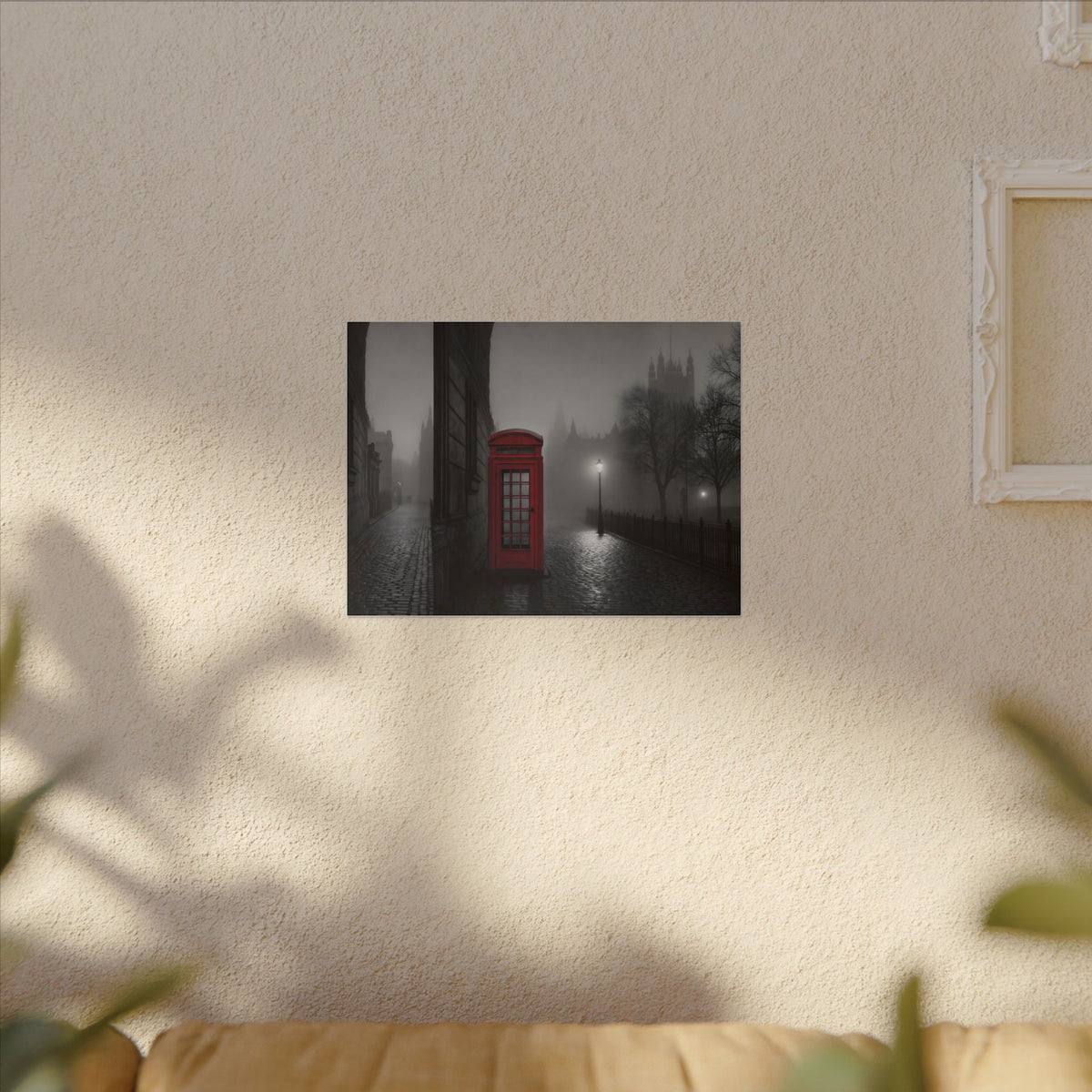 The Red Booth - Unique Office Art | Canvas (Landscape)