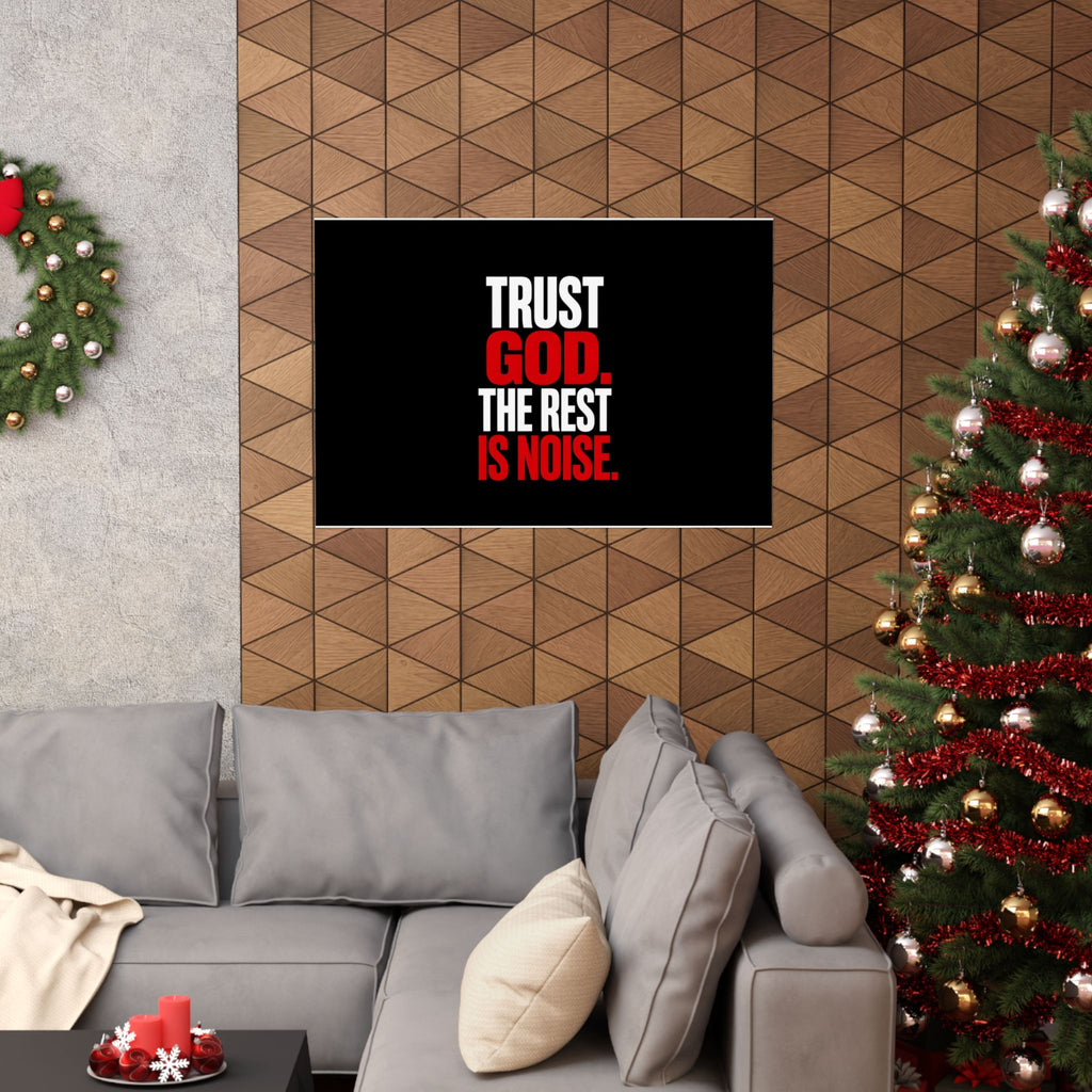 Trust God - Christian Wall Art | Matte Poster (Landscape)
