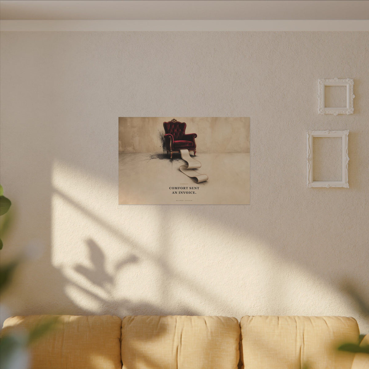 Comfort Sent an Invoice - Funny Wall Art | Canvas (Landscape)