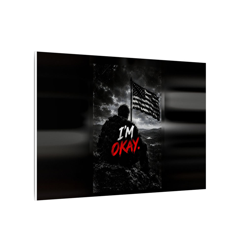 I'm Okay - Man Cave Wall Art | Canvas (Landscape)