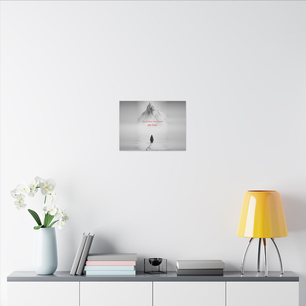 Not All Those Who Wander - Mountain Wall Art | Canvas (Landscape)