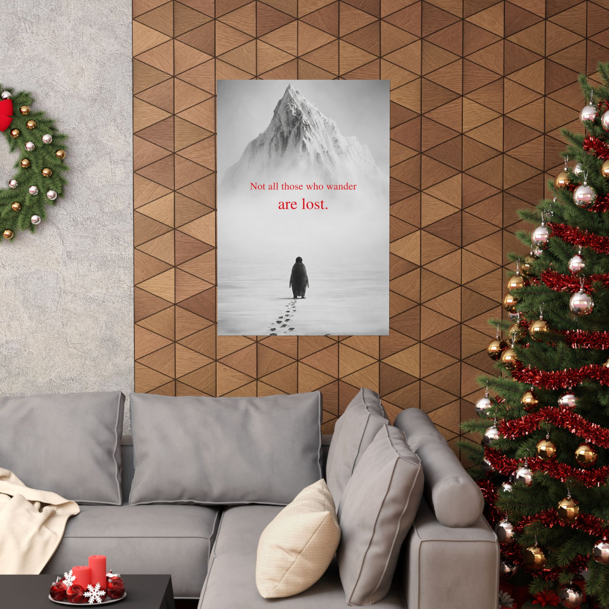Not All Those Who Wander - Mountain Wall Art | Matte Poster