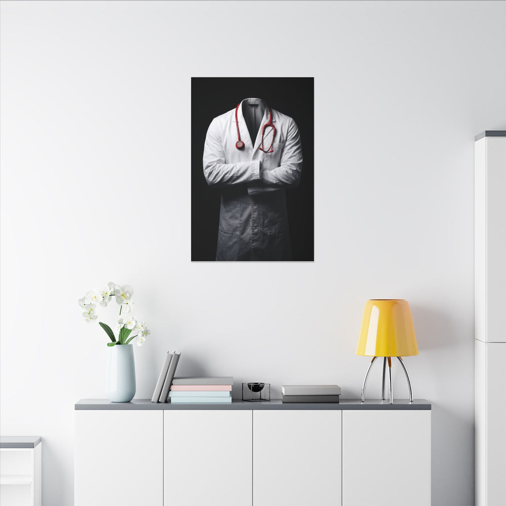 The White Coat - Doctor's Office Wall Art | Canvas