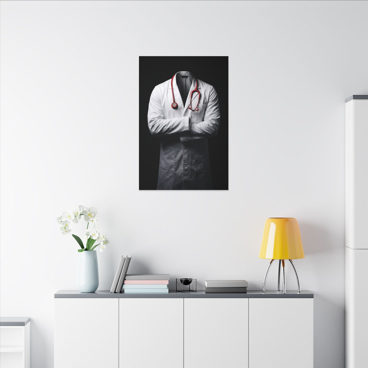 The White Coat - Doctor's Office Wall Art | Canvas