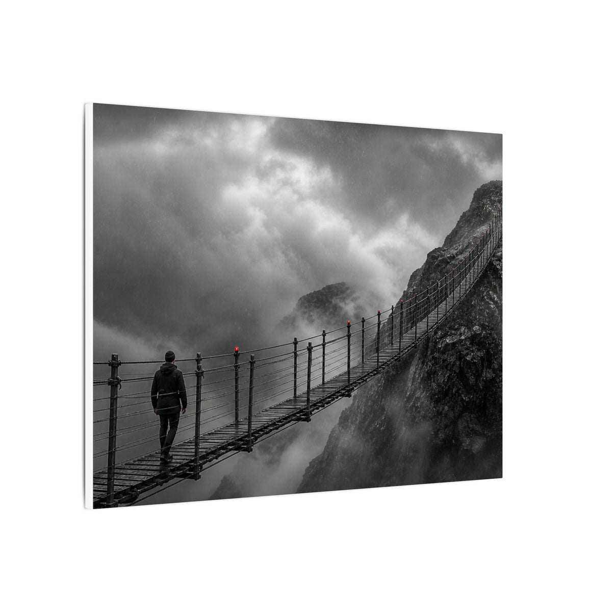 Cross What Scares You - Bedroom Art Prints | Canvas (Landscape)