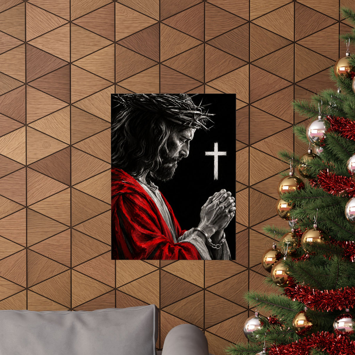 Praying Jesus - Christian Wall Art | Matte Poster