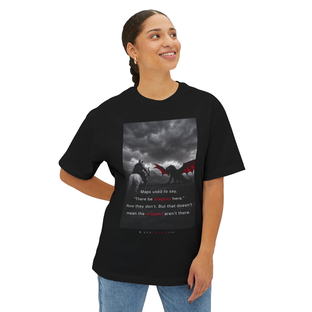There Be Dragons | Heavyweight Tee (Front + Back)