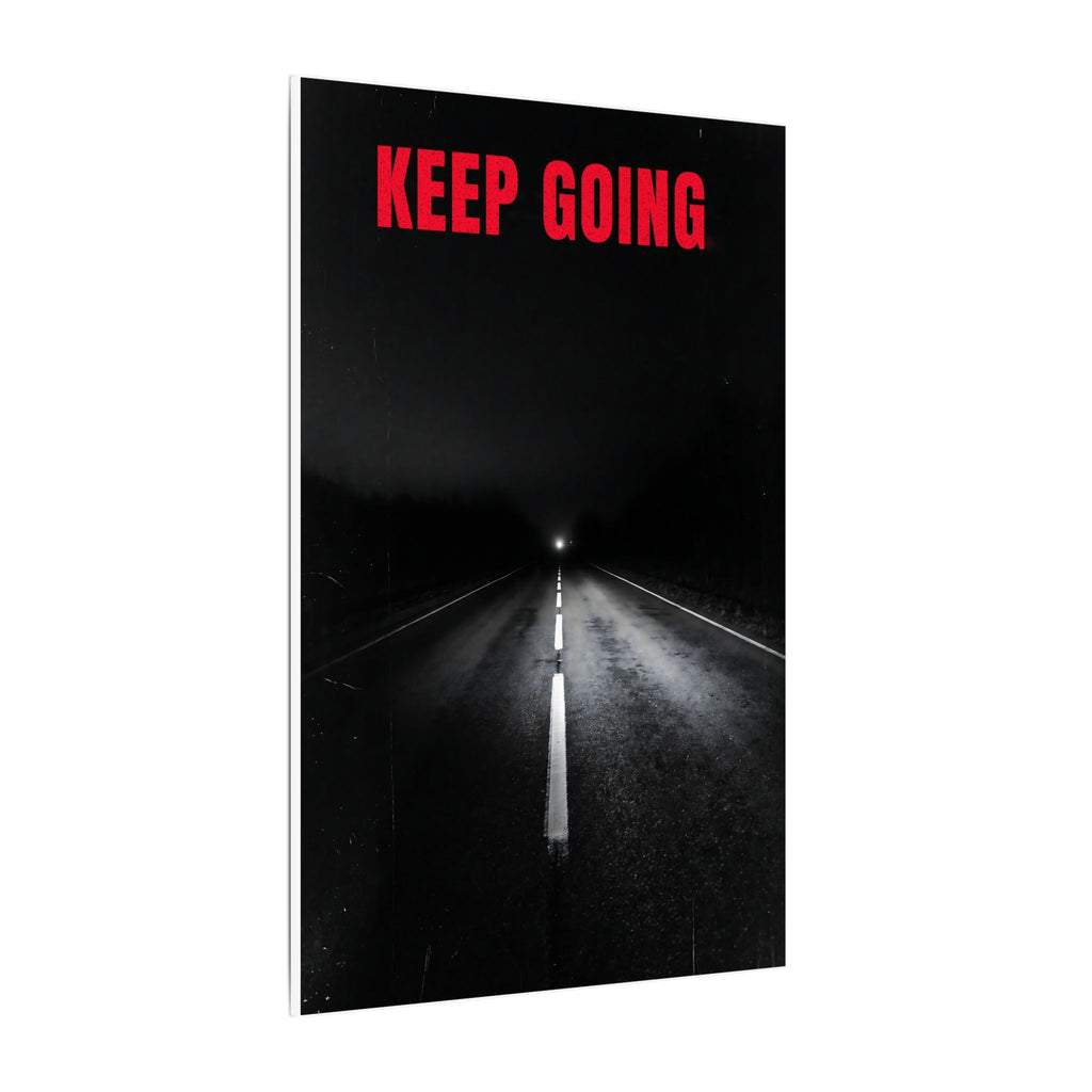 The Extra Mile - Night Road Wall Art | Canvas