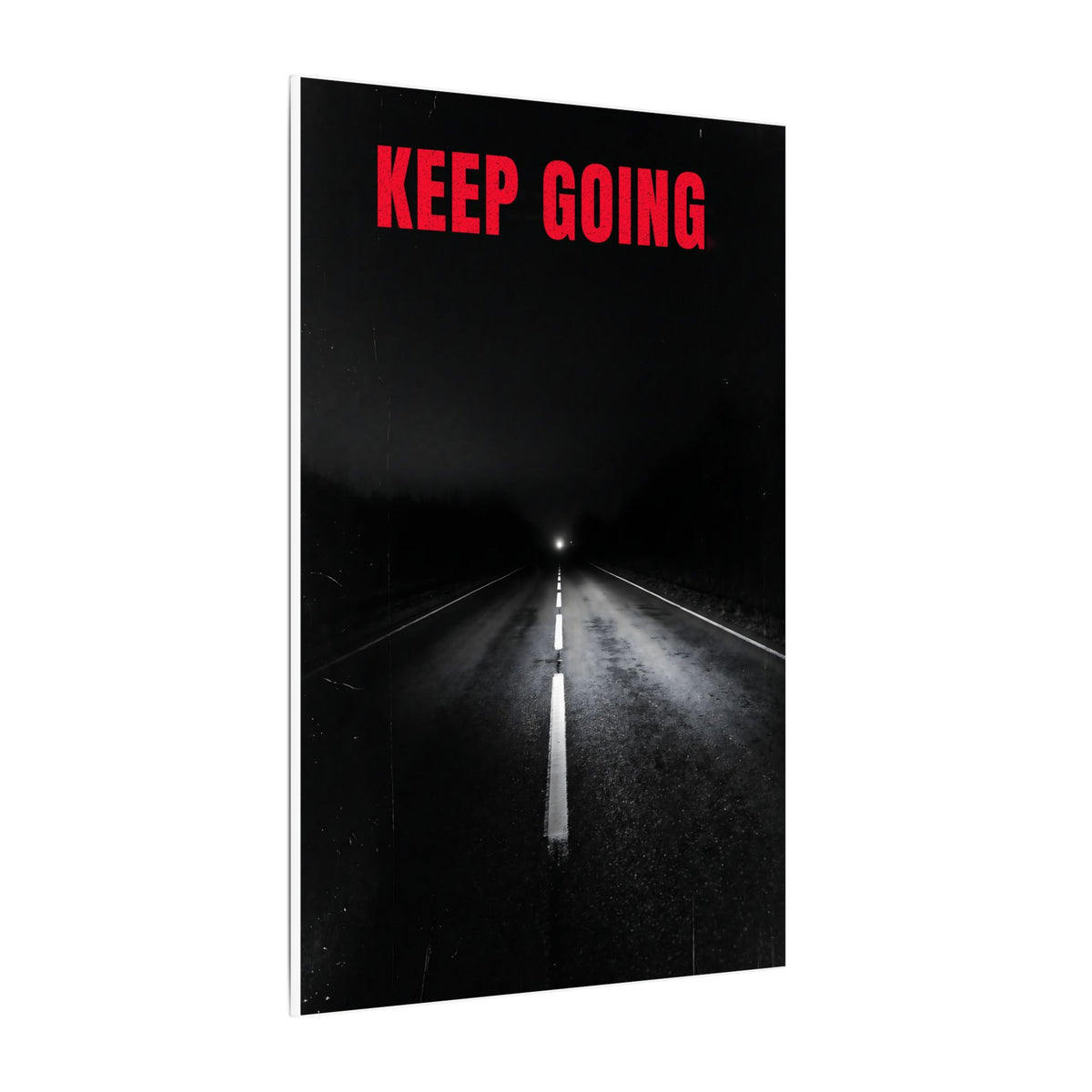 The Extra Mile - Night Road Wall Art | Canvas
