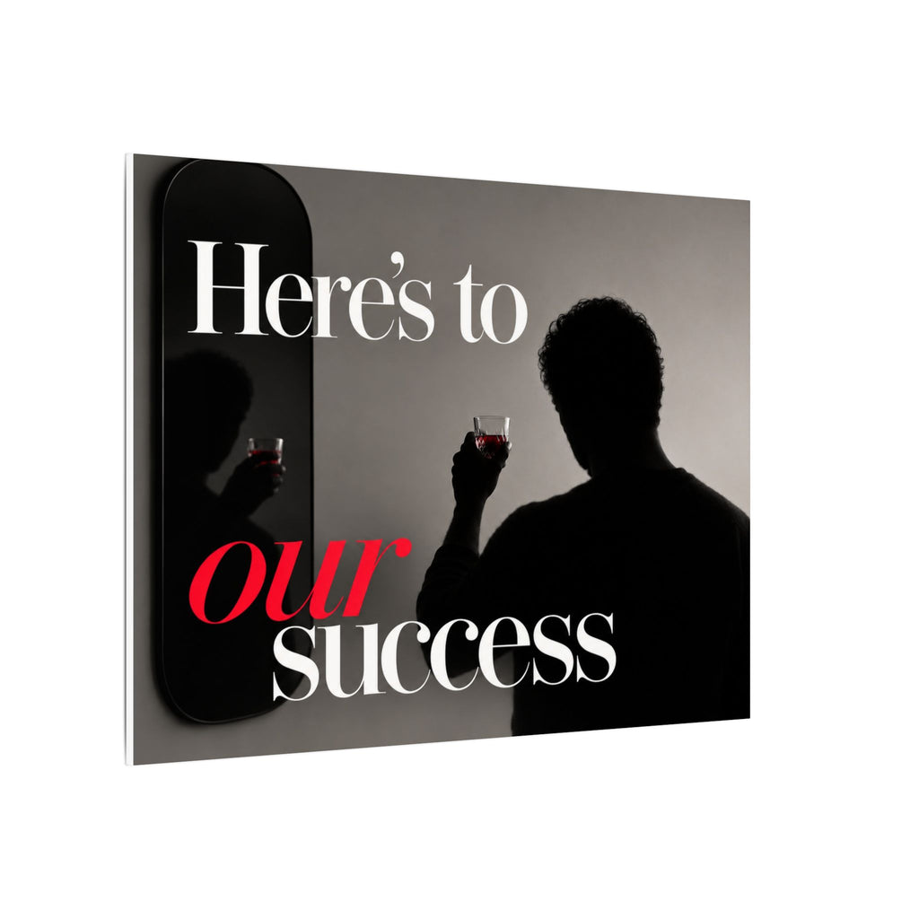 Here's To Our Success - Man Cave Wall Art | Canvas (Landscape)