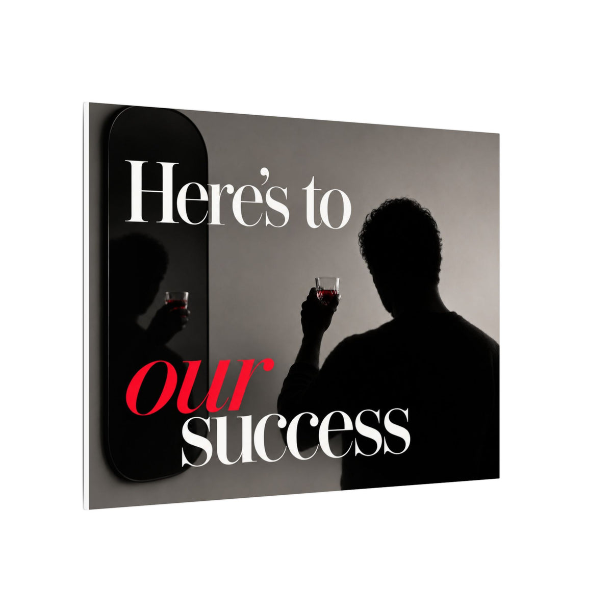 Here's To Our Success - Man Cave Wall Art | Canvas (Landscape)