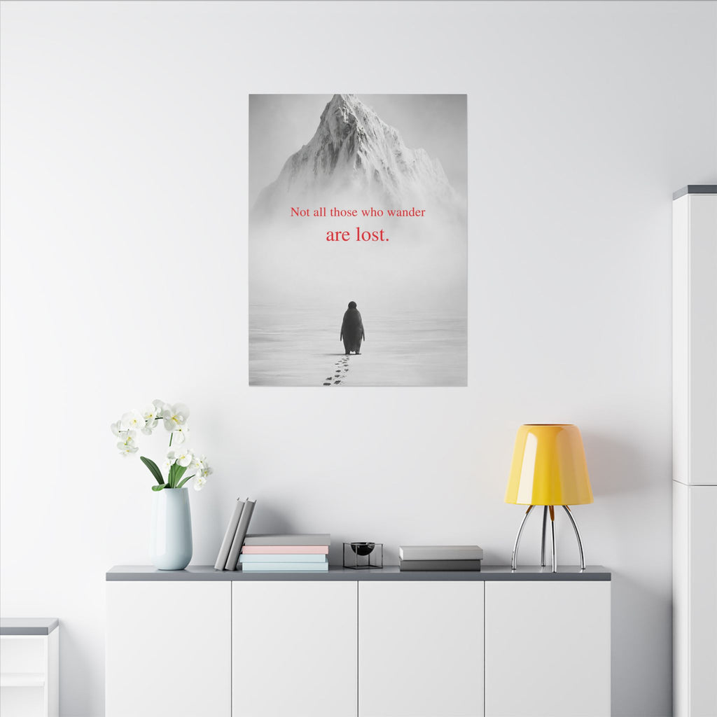 Not All Those Who Wander - Mountain Wall Art | Canvas