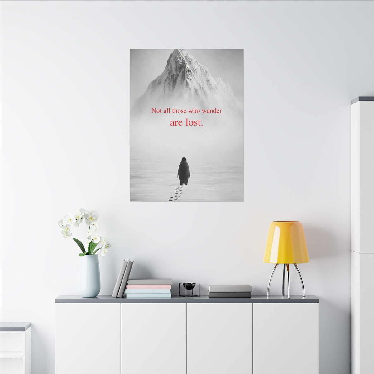 Not All Those Who Wander - Mountain Wall Art | Canvas