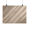 Nothing Shall Be Impossible - Luke 1:37 Bible Verse Wall Art | Matte Poster (Landscape)