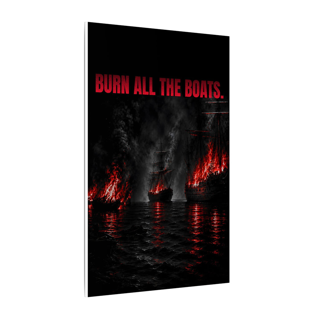 Burn All the Boats - Nautical Wall Art | Canvas