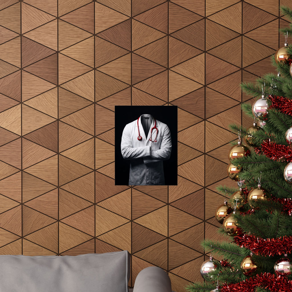 The White Coat - Doctor's Office Wall Art | Matte Poster