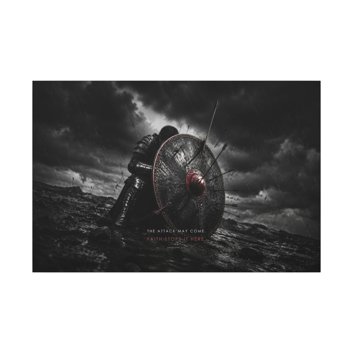 Shield of Faith - Armor of God Wall Art | Canvas (Landscape)