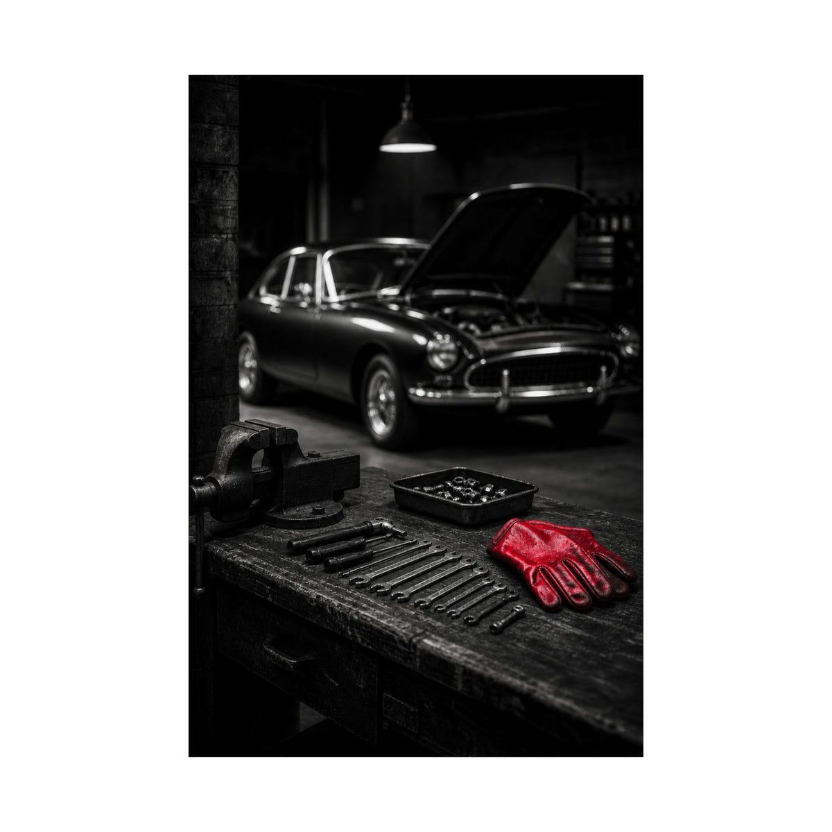 Built, Not Bought - Garage Wall Art | Matte Poster