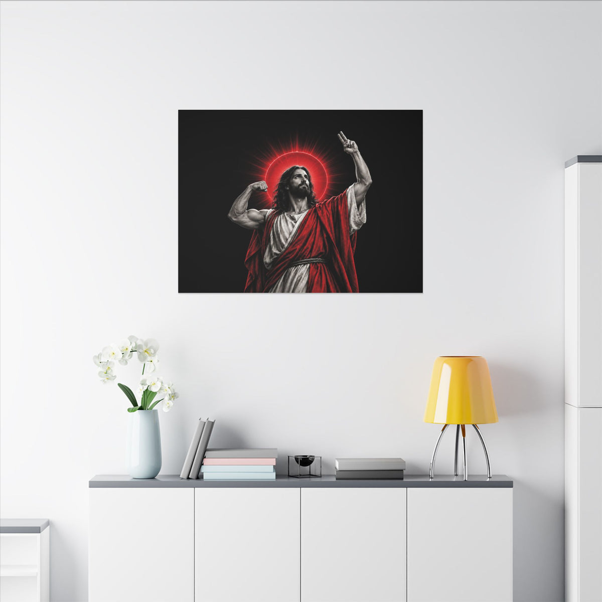 Faith and Iron - Gym Wall Art | Canvas (Landscape)